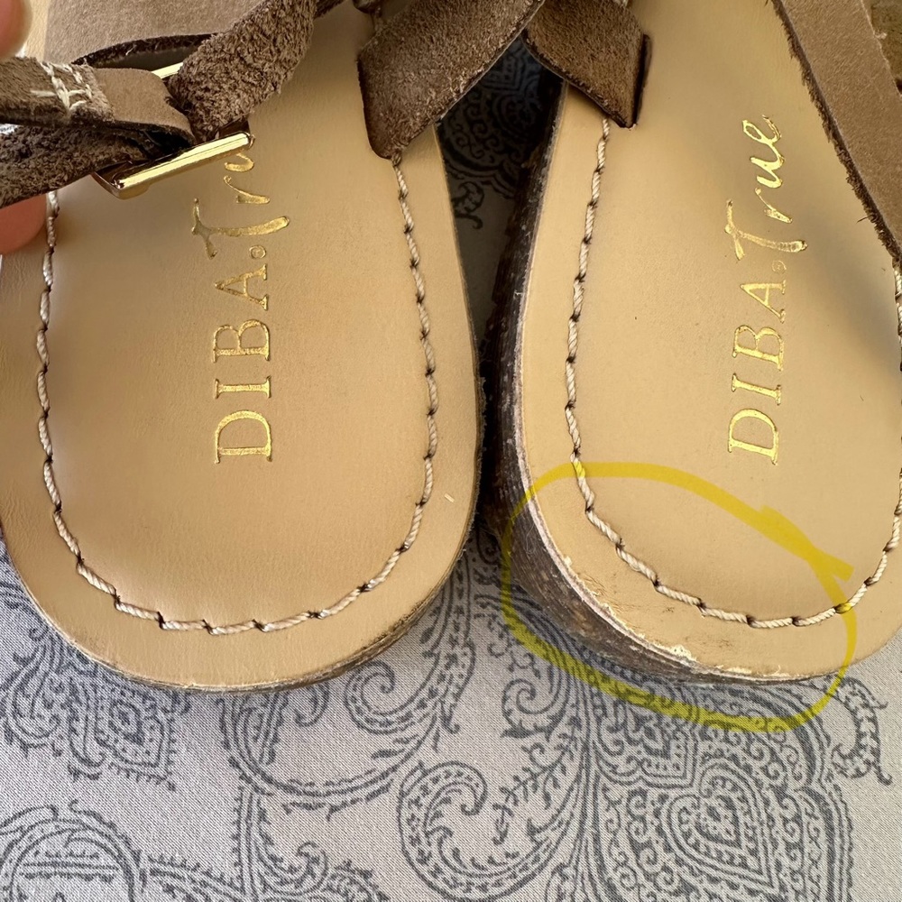 Diba True Simon Says Leather Flat Sandals - Picture 10 of 10
